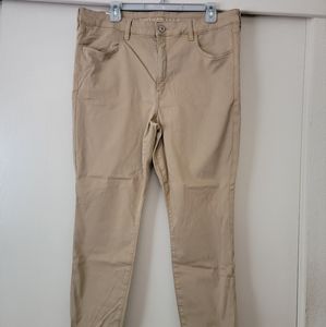 American Eagle tan jeggings